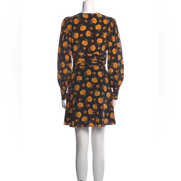 NWOT Veronica Beard Marion Silk Long Black Sleeve Dress 0 2 - Picture 15 of 15